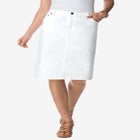 True Fit Stretch Denim Short Skirt image number 0