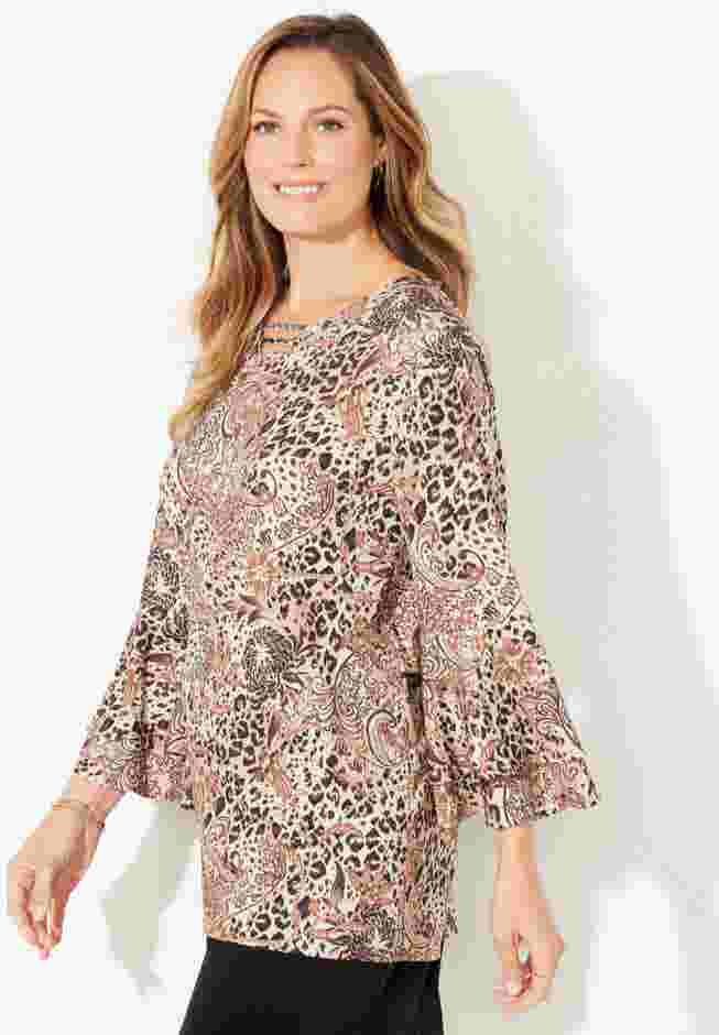 Dream Drape Bell Sleeve Top image number 1