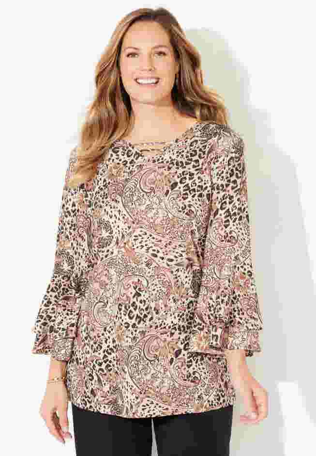Dream Drape Bell Sleeve Top image number 0