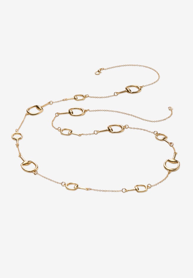 Long Horsebit Necklace image number 0