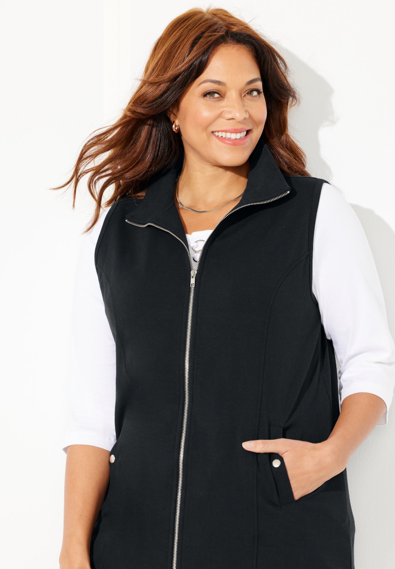 Suprema&reg; Studio Zip Front Vest image number 1