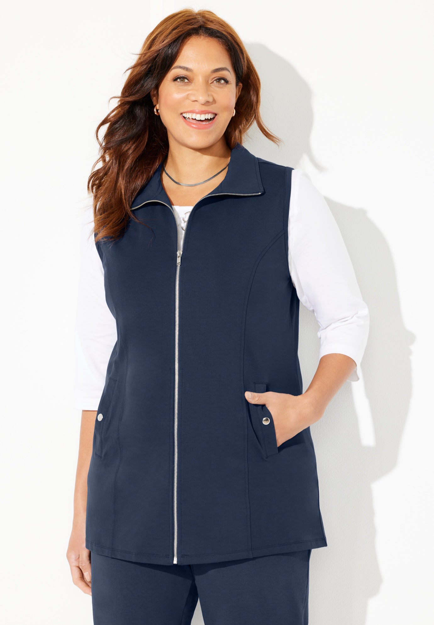 Suprema&reg; Studio Zip Front Vest image number 0