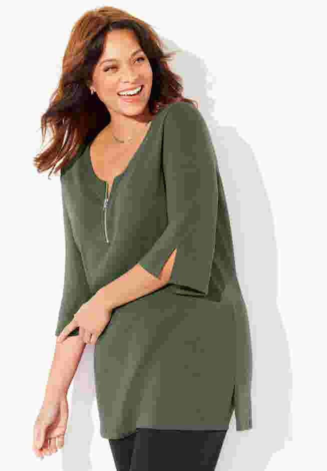 Suprema® Studio Half-Zip Tunic image number 0