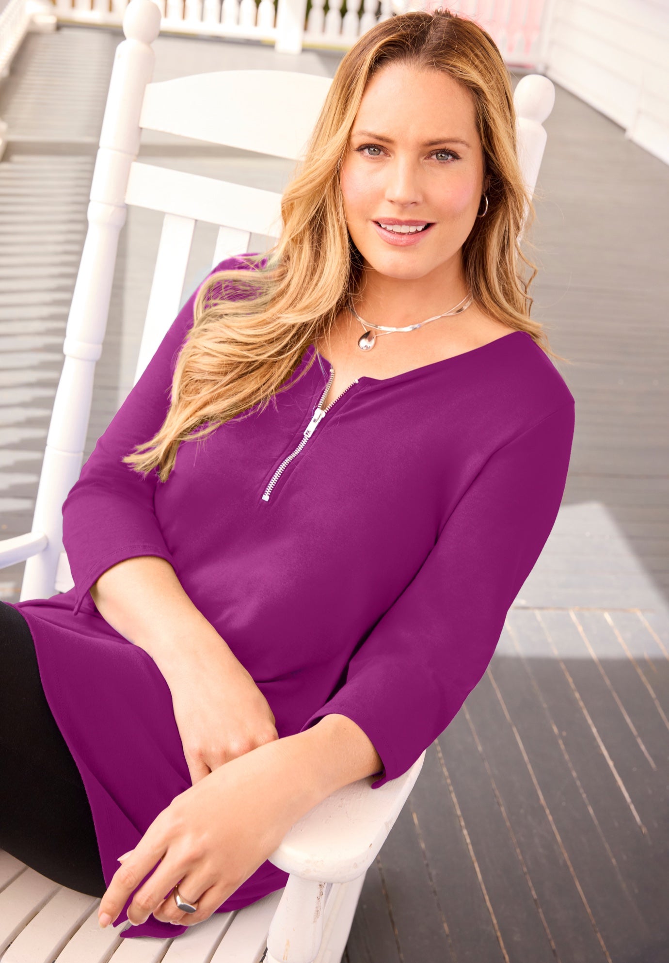 Suprema&reg; Studio Half-Zip Tunic image number 2