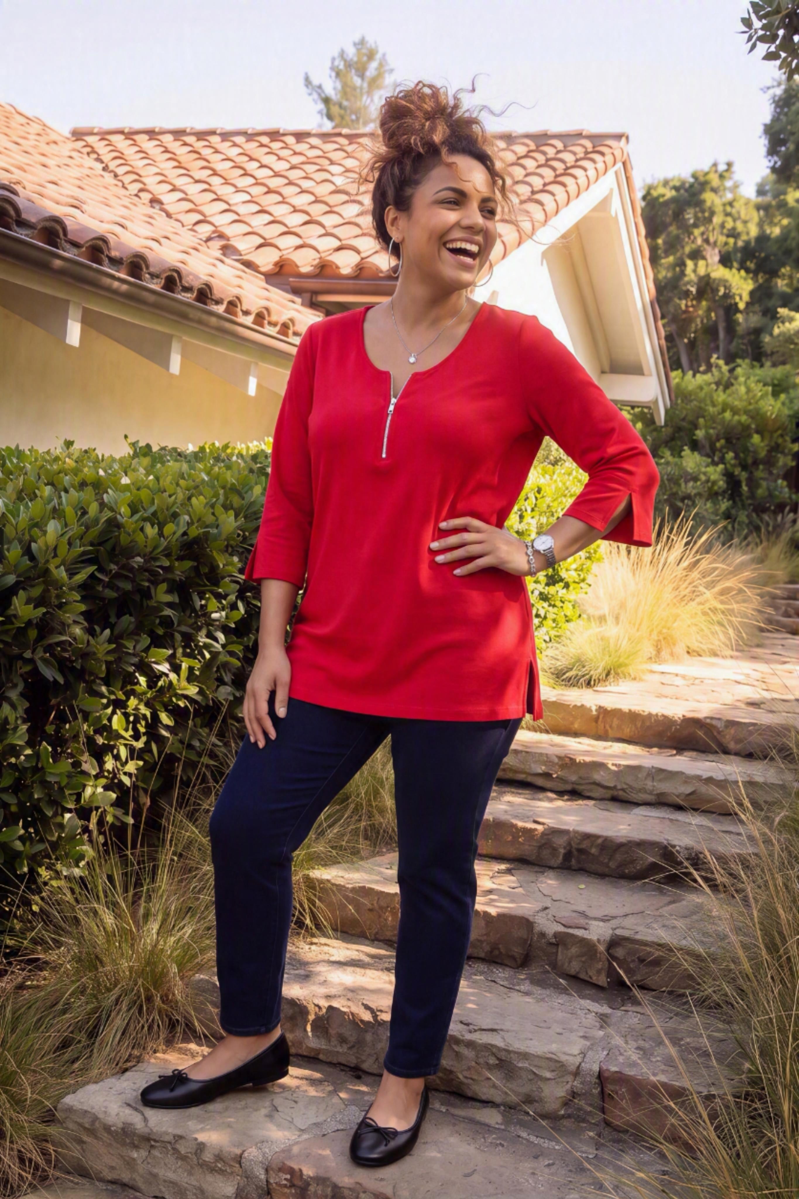 Suprema&reg; Studio Half-Zip Tunic image number 1