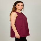Stretch Knit Tunic Tank image number null