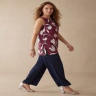 Stretch Knit Tunic Tank image number null