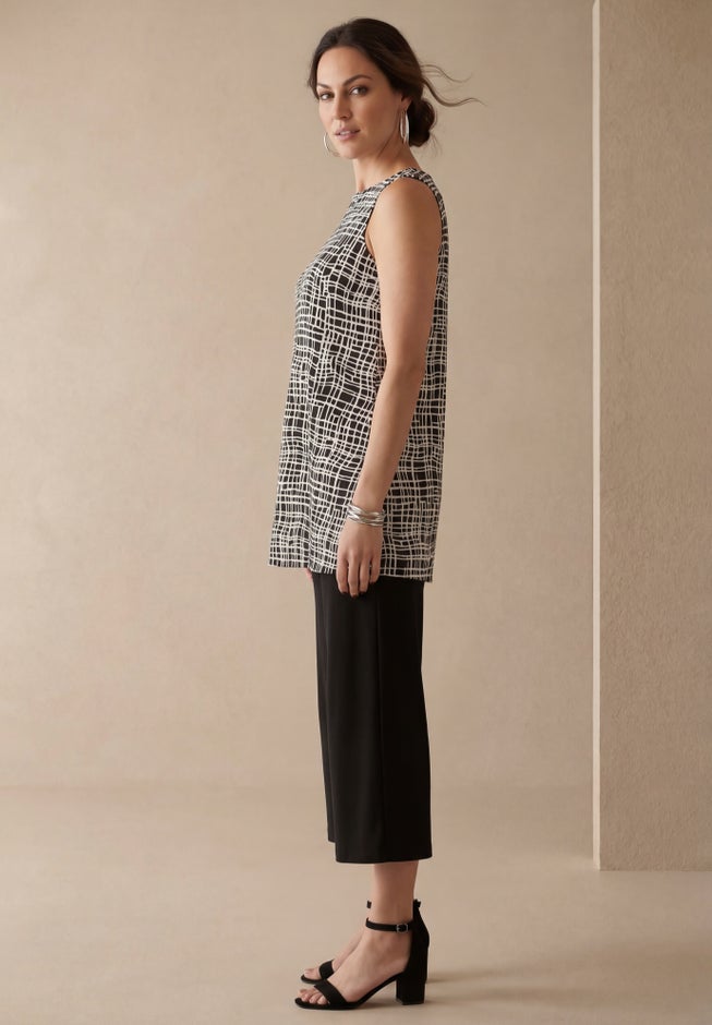 Stretch Knit Tunic Tank image number 2