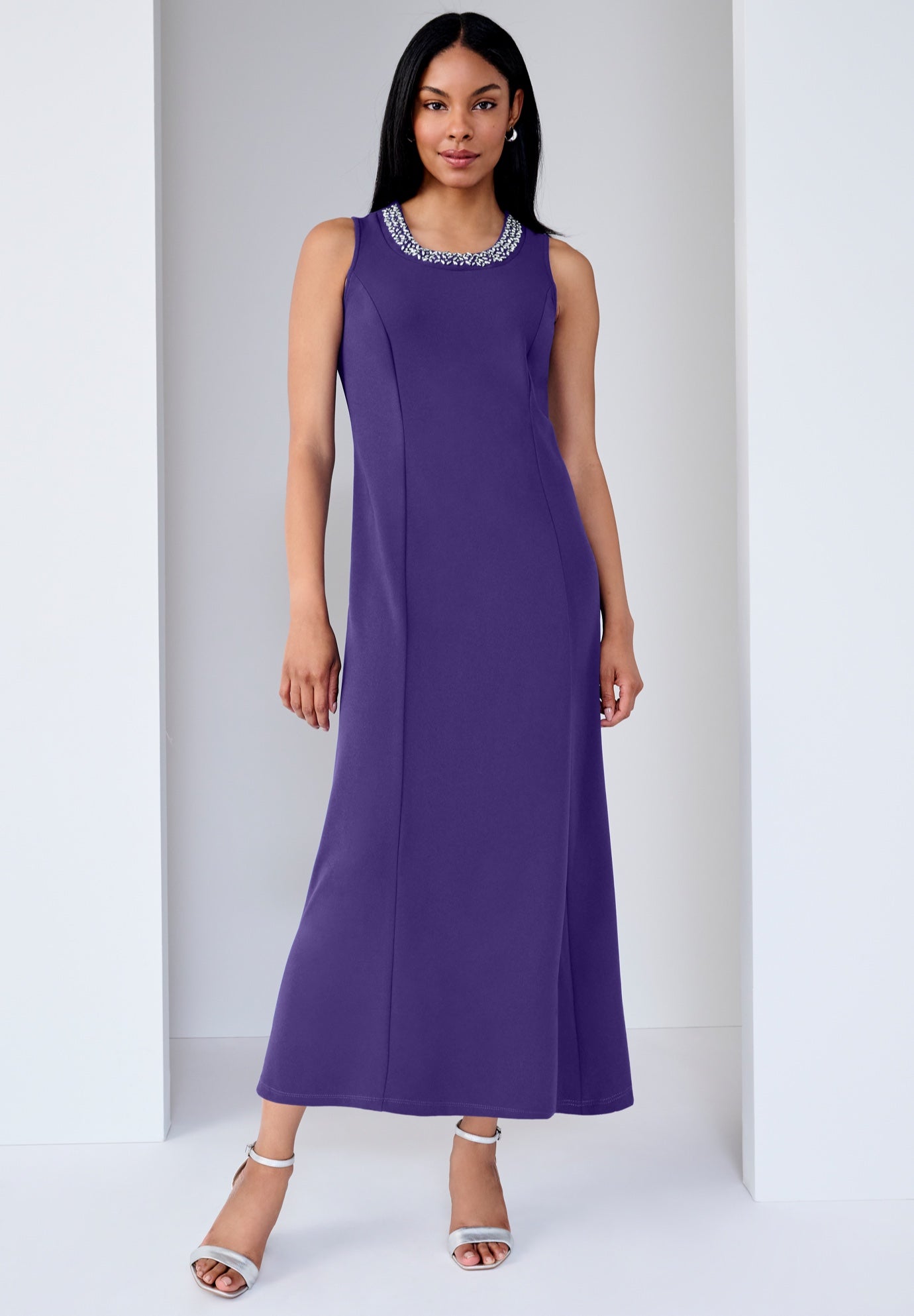 2-Piece Beaded Jacket Dress image number 1