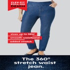 Flex-Fit Pull-On Bootcut Gap-Free Stretch Denim Jeans image number null