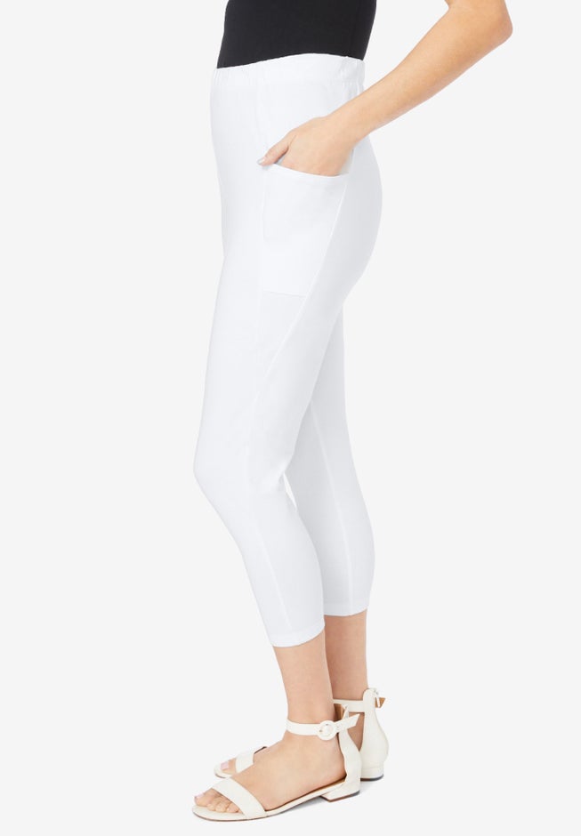 Side-Pocket Essential Capri Legging image number 1