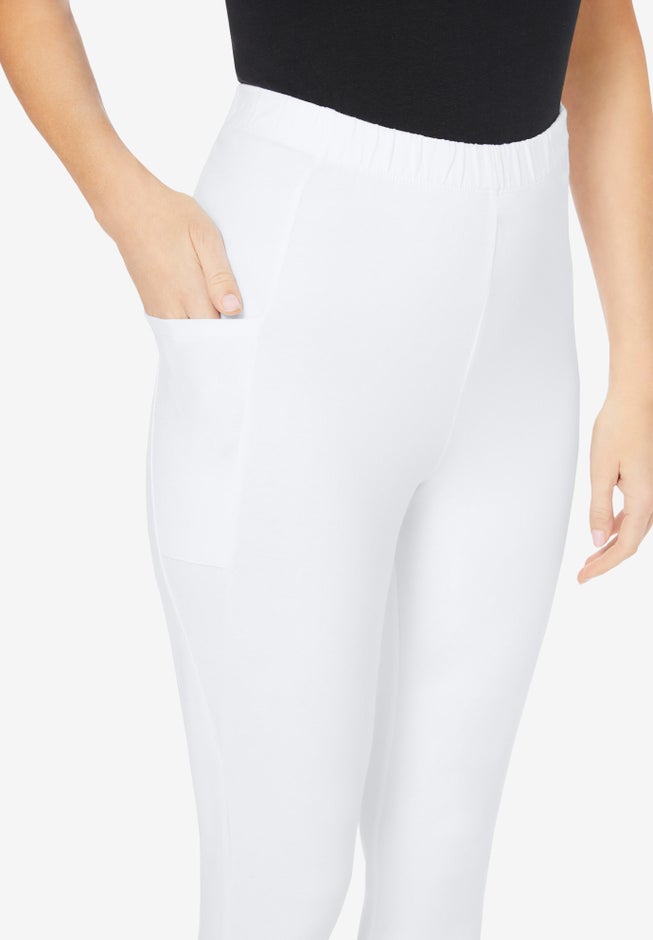 Side-Pocket Essential Capri Legging image number 2