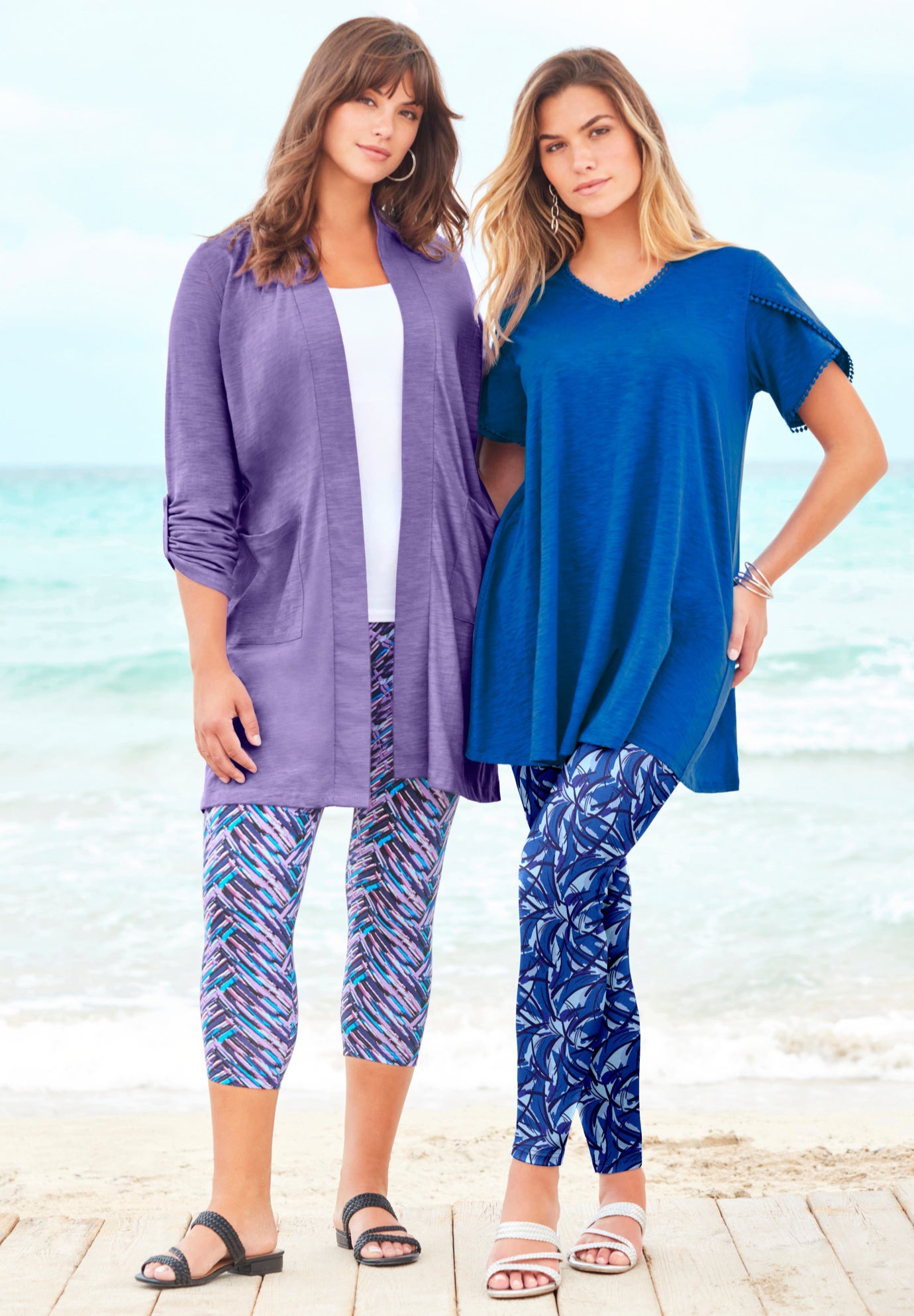 Side-Pocket Essential Capri Legging image number 4