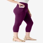 Side-Pocket Essential Capri Legging image number 2