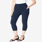 Side-Pocket Essential Capri Legging image number null