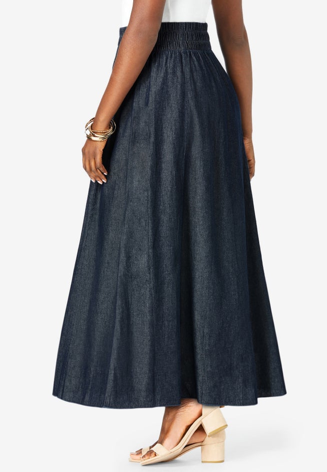 Chambray Maxi Skirt image number 2