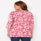 Easy Fit 3/4-Sleeve V-Neck Tunic image number null