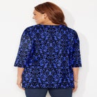 Easy Fit 3/4-Sleeve V-Neck Tunic image number null