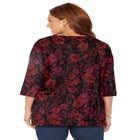 Easy Fit 3/4-Sleeve V-Neck Tunic image number null