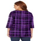 Easy Fit 3/4-Sleeve V-Neck Tunic image number null