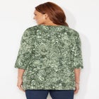 Easy Fit 3/4-Sleeve V-Neck Tunic image number 2