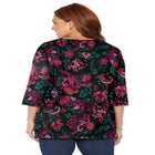 Easy Fit 3/4-Sleeve V-Neck Tunic image number null