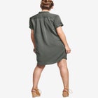 Button Front Linen Shirtdress image number null