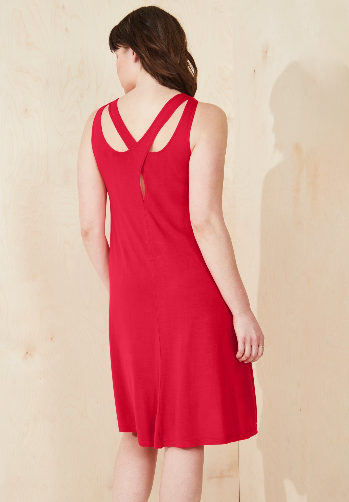 Crossover Back Tank Dress image number 1