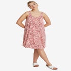 Stretch Knit Tank Crossover Back A Line Dress image number null