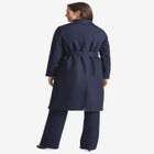 Refined Denim Trench Coat image number null