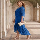 2-Piece Lace Tulip Jacket Dress image number null