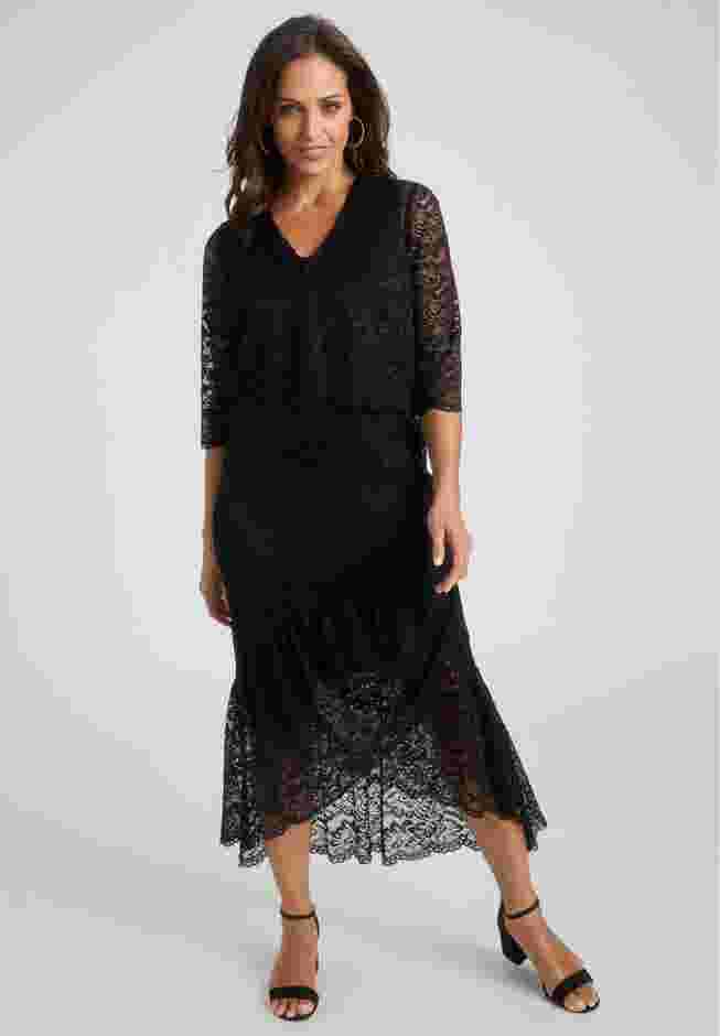 2-Piece Lace Tulip Jacket Dress image number 0