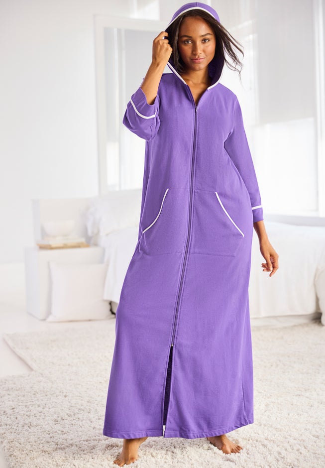 Long French Terry Robe image number 7