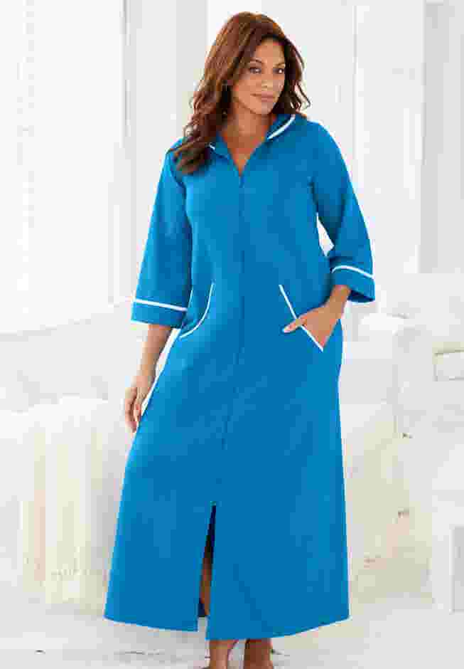 Long French Terry Robe image number 3