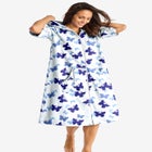 Short French Terry Robe image number null