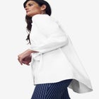 Stretch Cotton Oversized Shirt image number null