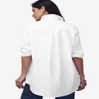 Stretch Cotton Oversized Shirt image number null
