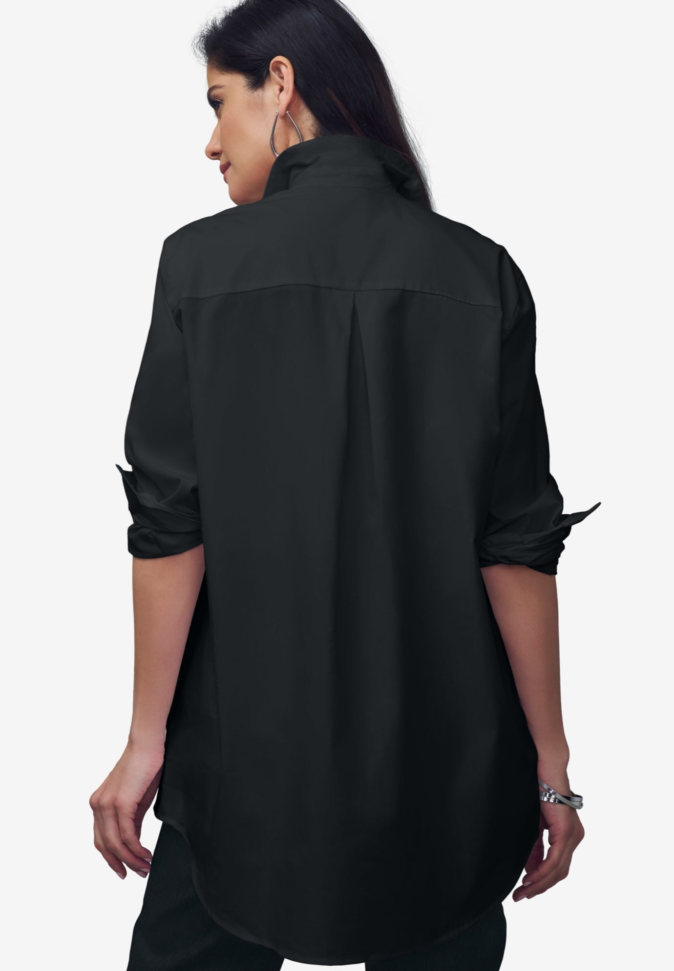 Stretch Cotton Oversized Shirt image number 3