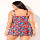 Twist Front V-Neck Swimdress image number 1