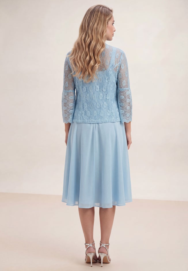 Glitter & Lace Jacket Dress Set image number 2