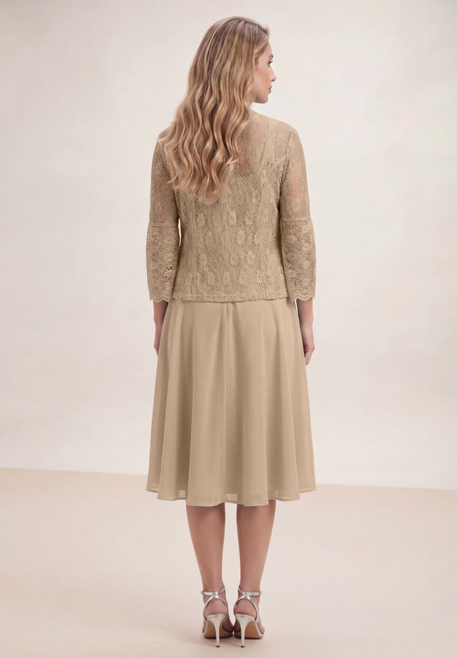 Glitter & Lace Jacket Dress Set image number 1
