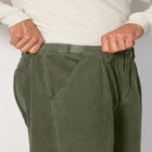 Expandable Waist Corduroy Pleat-Front Pants image number 1