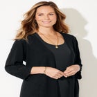 Pointelle Accented Cardigan image number null