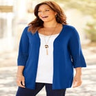 Pointelle Accented Cardigan image number null