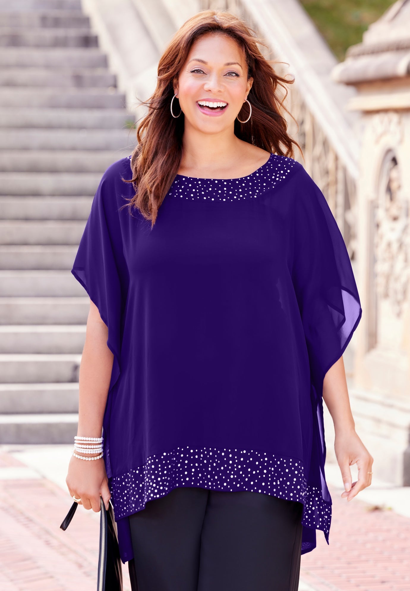 Embellished Poncho image number 0