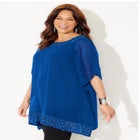 Embellished Poncho image number null