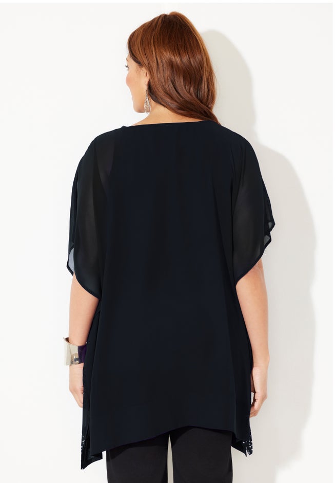 Embellished Poncho image number 1