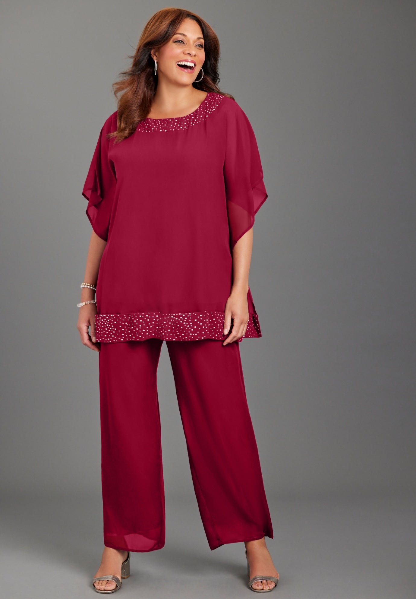 Embellished Poncho image number 0