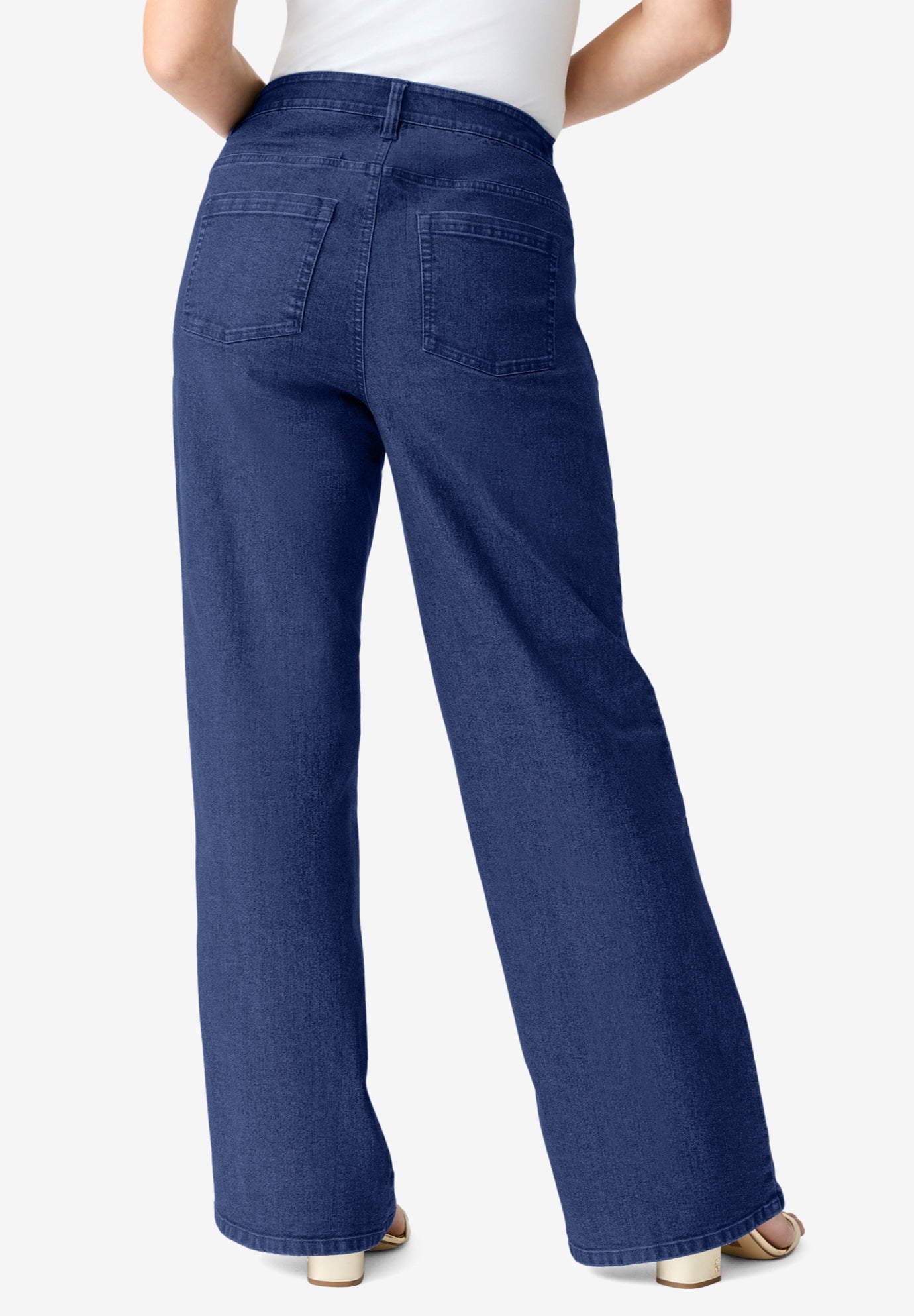 Plus Size 24/7 Stretch Wide Leg Jean image number 1