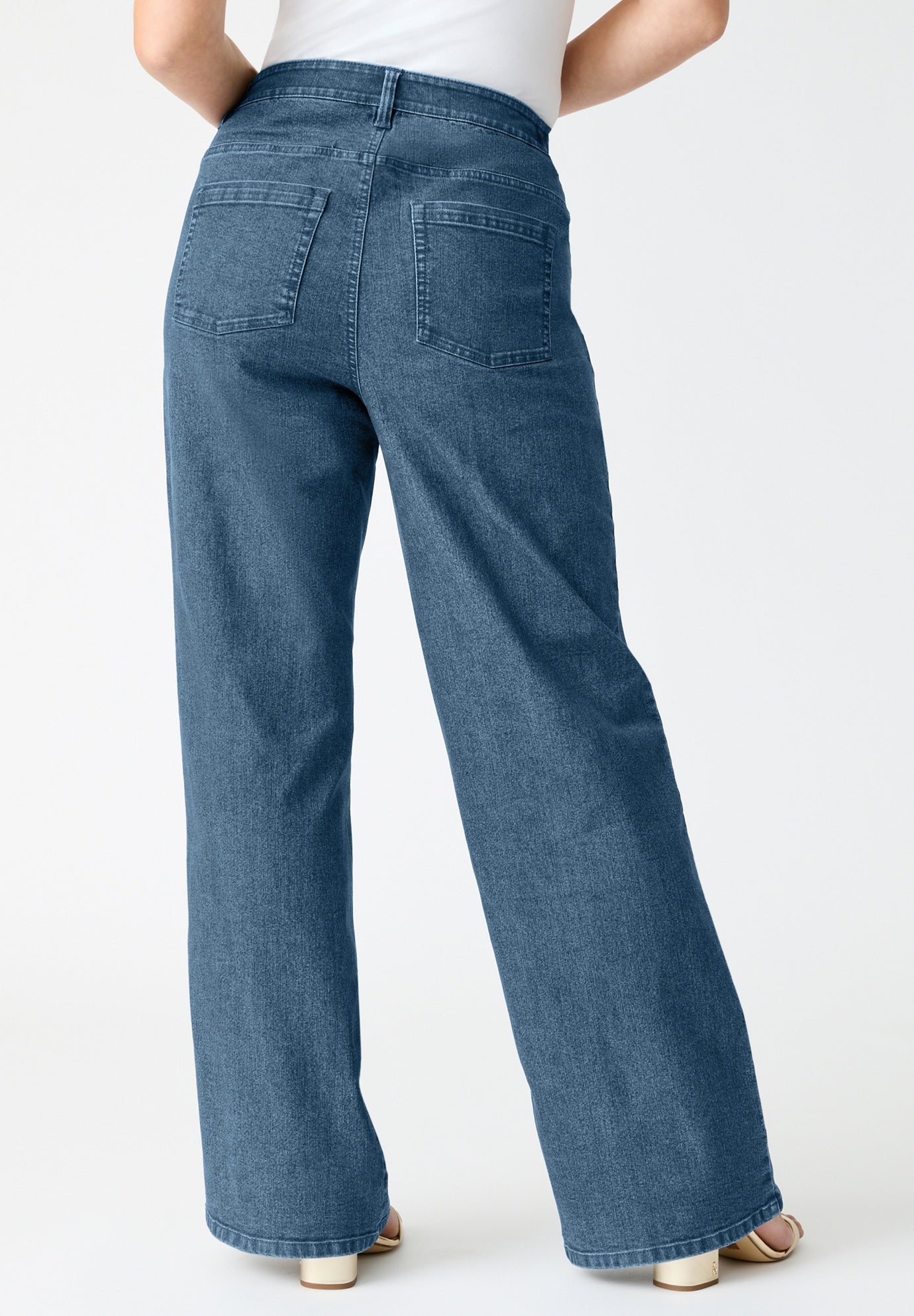 Plus Size 24/7 Wide Leg Jean image number 1